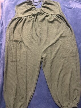 Girls Olive Green Harem Bottoms